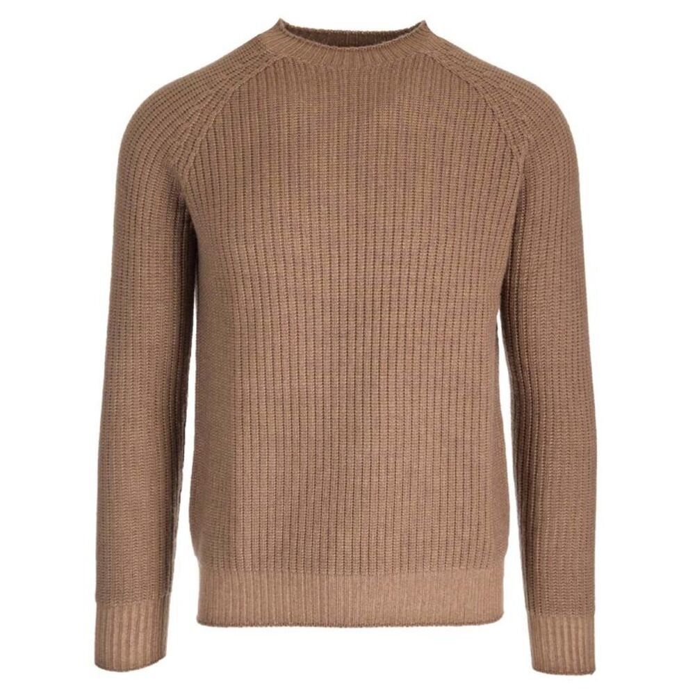 Al Duca D'aosta 1902 Men Brown Ribbed Sweater